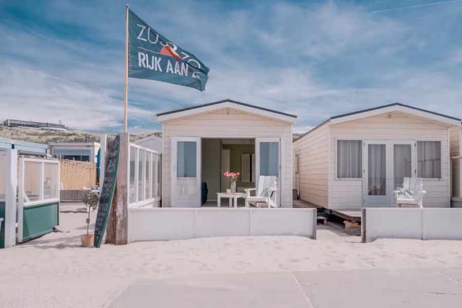 Strandhaus Wijk aan Zee – Veranda & Meerblick