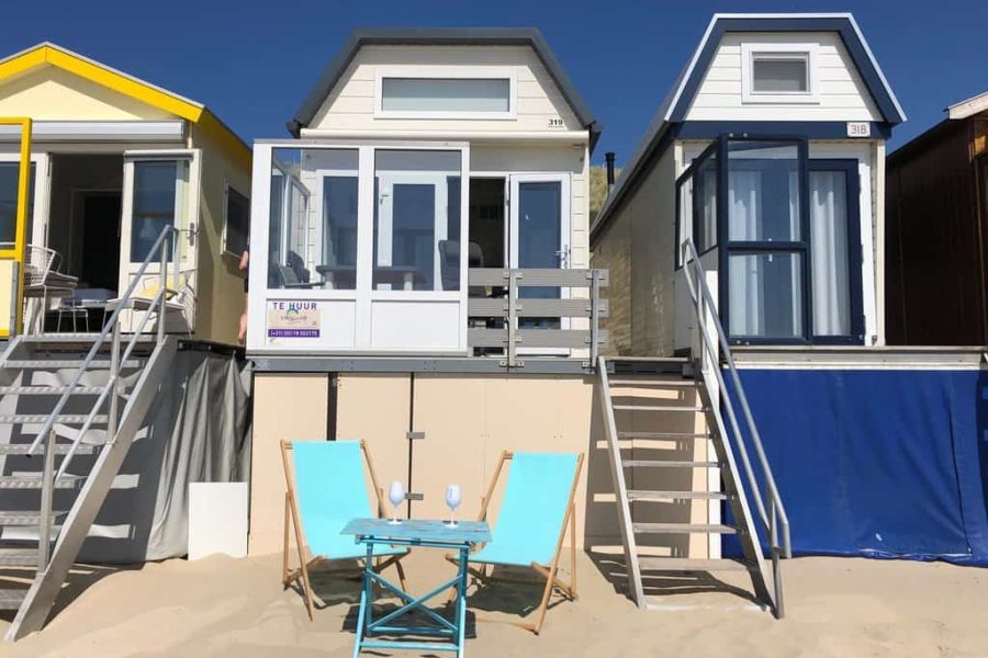 Strandhaus Dishoek mit Meerblick
